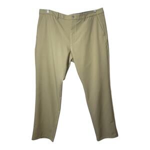 Bonobos Mens Golf Pants Straight 40/32 Khaki Tan Stretch Wrinkle Resistant
